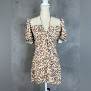 Anna nata floral mini dress size L